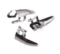 Abaodam 9pcs Stainless Steel Finger Picks for Guitar Bass Plectrums Rust Forefinger Nail Plectrums Ergonomic Design for Beginners and Musicians