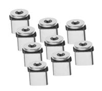 Abaodam 9pcs USB Type-c Magnetic Charger Connector Tip 3a Aluminium Silver