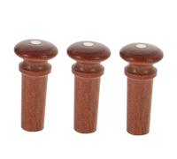 Abaodam 9pcs Violin Tailpiece Peg Wood Violin Bridge Pegs for Musical Instrument Accessories End Pin Screws Plugs for Tailpiece