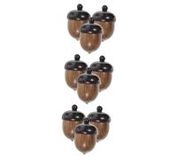Abaodam 9pcs Wooden Acorns Crafts DIY Decorative Charm for Fall Decor and Craft Making Acorns Ornaments