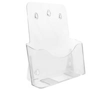 Abaodam A4 Acrylic Countertop Organizer Multi-use File Holder Desk Pamphlets Manager with Classified Storage Design Creative Simple Structure Fresh Colour for Study Room