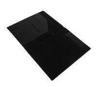 Abaodam A4 Magnetic Document Folder Portfolio Organizer, Night Sky Black Pu Leather Resume Holder with Magnetic Closure, Business Office Filing Folder for Interview and Meeting
