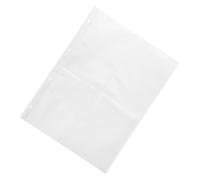Abaodam A4 Photo Album Replacement Pages Safely and Keeping Them Organised 20 Sheets with Single Grid Loose-leaf Design Pp Photo Sheet Protectors for Postcards and Cards