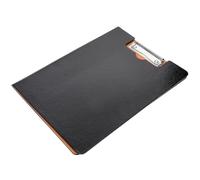 Abaodam A4 Pu Leather Folding Clipboard Folder with Storage, Nurse Foldable Clipboard for Office and Medical Use, Black Document Holder Writing Pad for Students and Professionals