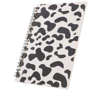 Abaodam A5 Cow Print Spiral Notebook College Ruled with 80 Lined Pages, Cute Journal for Students and Teens, School and Office Supplies with Fun Cow Pattern