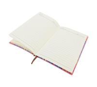 Abaodam A5 Rainbow Edge Softcover Notebook, Undated Paper Diary Book with Pink Cover, Practical Writing Journal for Students and Travel, Useful Notepad for Daily Planning and Office Use