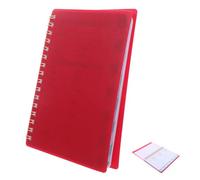 Abaodam A6 Password Keeper Book with Alphabetical Tabs, Spiral Small Notebook for Passwords and Usernames, Red Pp Cover Organizer for Office, School, and Home Use