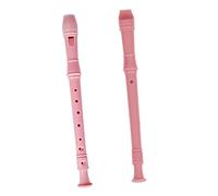 Abaodam Abs Descant Recorder Flute for Children, Pink Colour, Accurate Tones, Practice Hand Flexibility, Lightweight Abs Material, for Beginner Music Playing