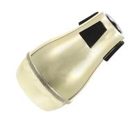 Abaodam Abs Trombone Practice Mute Silencer Half Closed Design for Trombone, Easy to Install, Golden Colour, for Silent Practice Sessions