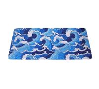 Abaodam Abstract Fluid Wave Pattern Large Desk Mat 300x600x3mm Rubber Mouse Pad for Office and Study, Extended Non-Slip Mousepad Desk Protector for Keyboard and Gaming