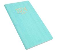 Abaodam Academic Diary 2024 Household Planner Organizer A6 English Planner Book Artificial Leather Cover and Paper Pages Multi-function for Schools and Office Use