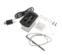 Abaodam Acoustic Guitar Pickup Ps-900 with 2-band Eq Preamp, No Battery Needed, Piezo Pickup and Digital Tuner System for Classical and Folk Guitars