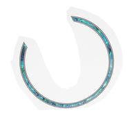 Abaodam Acoustic Guitar Sound Hole Sticker 3d Inlaid Self-adhesive Sound Hole Ring Decal Decorative Edge Trim for 41-inch Guitar and Ukulele Decoration