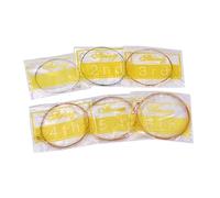 Abaodam Acoustic Guitar Strings Set Nickel Steel Wound Core 6 Strings 0.28mm-1.32mm Warm Sound Abundant Harmonics Longevity for Jazz Folk Guitars