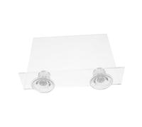 Abaodam Acrylic Bird Perch Platform with Suction Cup - Portable Parrot Stand for Budgies Cockatiels and Parrots - for Bathing and Playtime