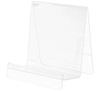 Abaodam Acrylic Book Stand for Display with Easy to Install Design and Wide Support, Magazine Display Stand and Book Holder for Home or Office Use