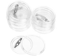 Abaodam Acrylic Button Pins 10pcs 37mm round Badge DIY Craft Sublimation Pins for Custom Button Making Accessories