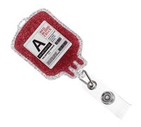 Abaodam Acrylic Glitter Nurse Badge Reel Retractable, Id Card Holder with Easy-Open Clip for Lab Techs and Nurses, Compact Size for Daily Medical Use