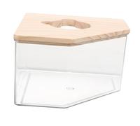 Abaodam Acrylic Hamster Bath Box Small Sand Bathing Container for Hamsters Mice and Small Pets Easy to Clean Durable Design with Lid Transparent Bathing Box
