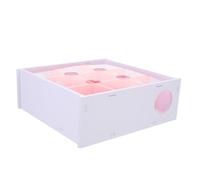 Abaodam Acrylic Hamster Maze Toy Tunnel Plaything Pink Small Animals Labyrinth for Gerbils and Hamsters Pet Play Toy