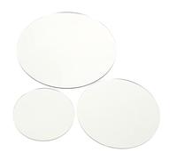 Abaodam Acrylic Mirror Props 3pcs Reflective Display Boards Silver Acrylic Photo Accessory for Beauty Supplies and Small Products, Image for Product Photography and Photography