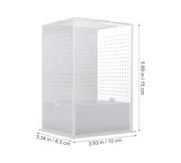 Abaodam Acrylic Praying Mantis Breeding Box, Reptile Feeding Box Air Circulation for Spiders, Bugs, and Small Pets Habitat