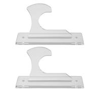 Abaodam Acrylic Wall Mounted Lightsaber Display Stand 1 Pair Sword Holder Rack for Wakizashi Tanto Swords and Martial Arts Storage