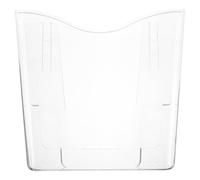 Abaodam Acrylic Wall Mounted Small Display Stand with V Shaped Design, Display Holder for Postcards and Brochures, Space Saving Organiser Suitable for Home Or Office