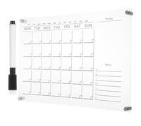 Abaodam Acrylic Weekly Planning Board Minimalist Month Planner Memo Board Practical No Odor Light Weight Chic Design for Home and Shop Random Color
