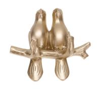 Abaodam Adhesive Resin Bird Shape Hooks for Coats and Towels Space Saving Golden Wall Hooks Suitable for Closets and Cabinets Natural Style Art Adornment for Home Organisation