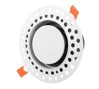 Abaodam Adjustable Air Register Vent for Residential HVAC Diffuser Setup, Round Abs Flush Mount Ceiling Vent Cover with Recessed Circular Air Outlet, Easy Installation, Fits 75mm Diameter