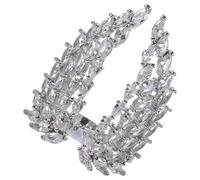 Abaodam Adjustable Angel Wing Open Ring for Women Full Cubic Zirconia Sparkly Rhinestone Band Comfortable Fashion Jewelry for Birthday Wedding Party