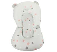 Abaodam Adjustable Bath Seat Floating Cushion Non Skid Support Pad with Soft Material for Newborns and Boy Girl Cute Cartoon Shower Pad for Safe Bathtime