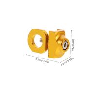 Abaodam Adjustable Bike Chain Tensioner with Inner Gasket Nut for Single Speed Bicycles Lightweight Aluminum Alloy Cycling Accessory Prevents Chain Slack and Falling Fits Rear Entry Drop