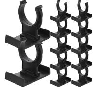 Abaodam Adjustable Cabinet Leveler Leg Kick Clips and Floor Protection with Good Load-Bearing Capacity 24pcs Black Pp for Furniture and Cabinet Feet Suitable for Bathrooms and Shops