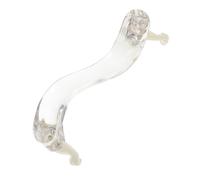 Abaodam Adjustable Clear Acrylic Violin Shoulder Rest with Ergonomic Chin Rest Pad for Violins Transparent Support Cushion Enhancing Comfort and Playing Experience