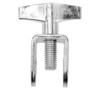 Abaodam Adjustable Cowbell Holder Clamp for Bass Drum and Drum Performance, Metal Cowbell Mount Bracket Fine Craftsmanship and Sturdy Silver Expansion Clip