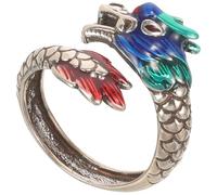 Abaodam Adjustable Dragon Ring for Men and Women, Copper Material with Wear Resistance, Retro and Minimalist Style Finger Ring Decoration for Daily Wear