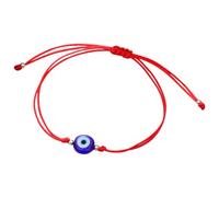 Abaodam Adjustable Evil Eye Bracelet with Red Protection String Minimalist Handmade Wrist Jewelry for Women Men Unique Gift for Casual and Party Wear