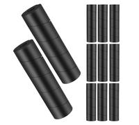 Abaodam Adjustable Furniture Leg Wrap Protectors 1.5cm Inner Diameter 12pcs with Anti-collision Design, Black Epdm Bed Covers Suitable for Coffee Tables and Writing Desks