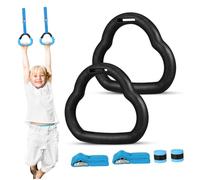Abaodam Adjustable Gymnastic Rings with Sturdy Pull Up Equipment for Indoor Exercise and Strength Training Creative Play for Boys and Enhancing Coordination and Physical Development
