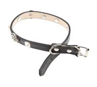 Abaodam Adjustable Halloween Pet Collar Punk Skull Decorative Neckband for Cats Dogs Rabbits Unique Festive Accessory for Animals Easy to Wear and Eye Catching Party Gift