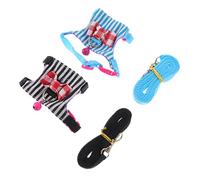 Abaodam Adjustable Hamster Harness Set Decorative Leash 2pcs Comfortable PET Chest Strap for Small Pets