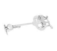 Abaodam Adjustable Knob Piccolo Lyre Music Clip Holder for Sheet Music Silver Iron Suitable for Live Performances and Piccolo Practice Sessions