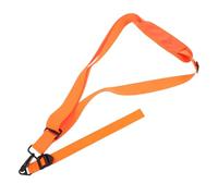 Abaodam Adjustable Lawn Mower Shoulder Strap with Thick Padded Harness for Comfortable Weight Distribution High Visibility Orange Carrying Belt for Garden Trimmer Safety and Quick Side
