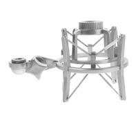 Abaodam Adjustable Plastic Shock Mount Mic Holder with Stand Adapter for Condenser Microphone Secure Vibration Reduction Recording Mic Stand