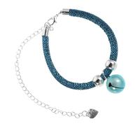 Abaodam Adjustable Puppy Collar with Bell for Cats and Small Dogs Safety Breakaway Design with Extension Chain Comfortable Fit Pet Necklace Stylish Blue Charm for Kittens and Puppies