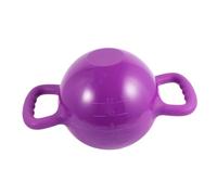 Abaodam Adjustable PVC Yoga Kettlebell with Double Handles Flat Base Purple Water Kettle Bell for Men and Women Portable Fitness Equipment for Home Gym Yoga Dance and Strength Training
