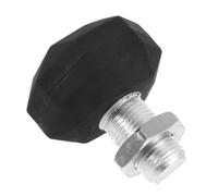 Abaodam Adjustable Rubber Roller Skate Toe Stopper Replacement Brake Pad with Stainless Steel for Reliable Braking Double-row Skates Black Surface