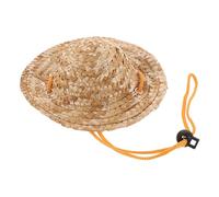 Abaodam Adjustable Small Dog and Cat Sun Hat with Elastic Chin Strap Breathable Garden and Beach Bucket Hat Protects Pets Eyes From Bright Sunlight Lightweight and Comfortable for Puppies